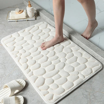Velora – Tapis en Microfibre Texturé Antidérapant et Absorbant
