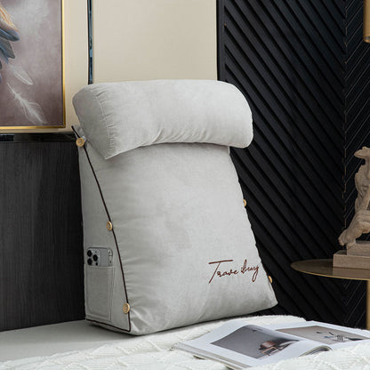 Lunara – Coussin de Lecture avec Dossier Ergonomique et Franges de Luxe