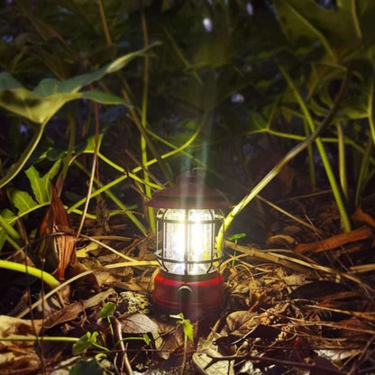 Lumora – Lampe de Camping Rechargeable LED au Style Vintage et Luminosité Ajustable