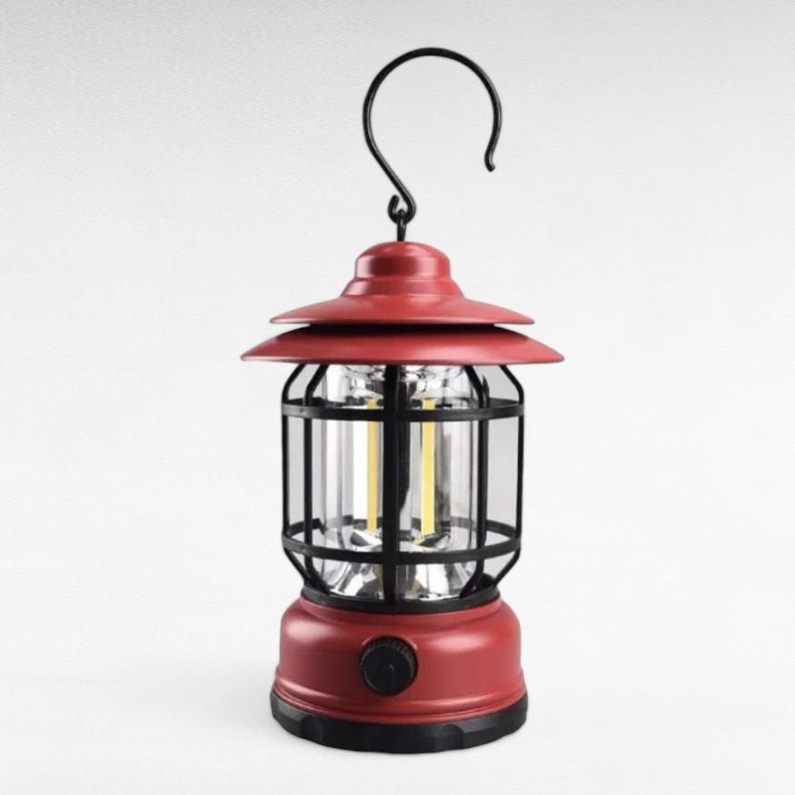 Lumora – Lampe de Camping Rechargeable LED au Style Vintage et Luminosité Ajustable