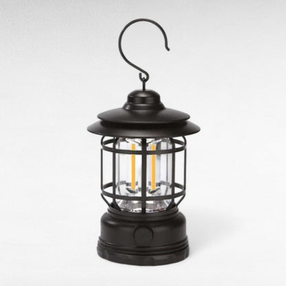 Lumora – Lampe de Camping Rechargeable LED au Style Vintage et Luminosité Ajustable
