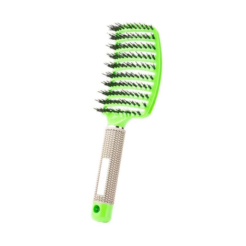 Brosse à Cheveux Démêlante Souple à Picots Flexibles pour Cheveux Mouillés et Secs Unisexe Format Ergonomique
