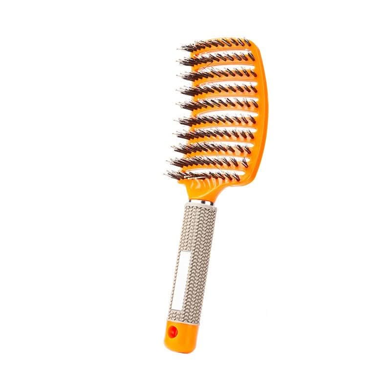 Brosse à Cheveux Démêlante Souple à Picots Flexibles pour Cheveux Mouillés et Secs Unisexe Format Ergonomique