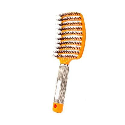 Brosse à Cheveux Démêlante Souple à Picots Flexibles pour Cheveux Mouillés et Secs Unisexe Format Ergonomique