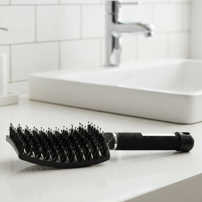 Brosse à Cheveux Démêlante Souple à Picots Flexibles pour Cheveux Mouillés et Secs Unisexe Format Ergonomique