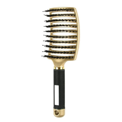Brosse à Cheveux Démêlante Souple à Picots Flexibles pour Cheveux Mouillés et Secs Unisexe Format Ergonomique