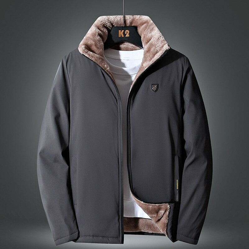 Veste coupe-vent avec doublure douce pour hommes - Aurelles