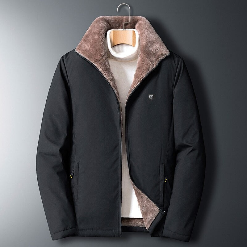 Veste coupe-vent avec doublure douce pour hommes - Aurelles