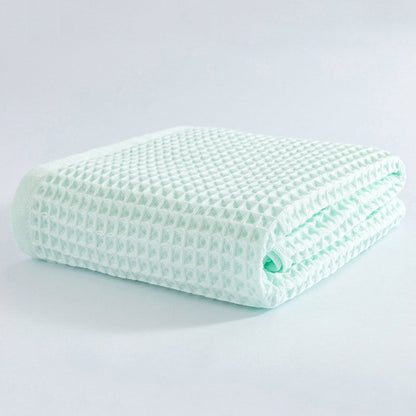 Serviette de Bain en Coton Gaufré à Séchage Rapide de Style Spa Japonais