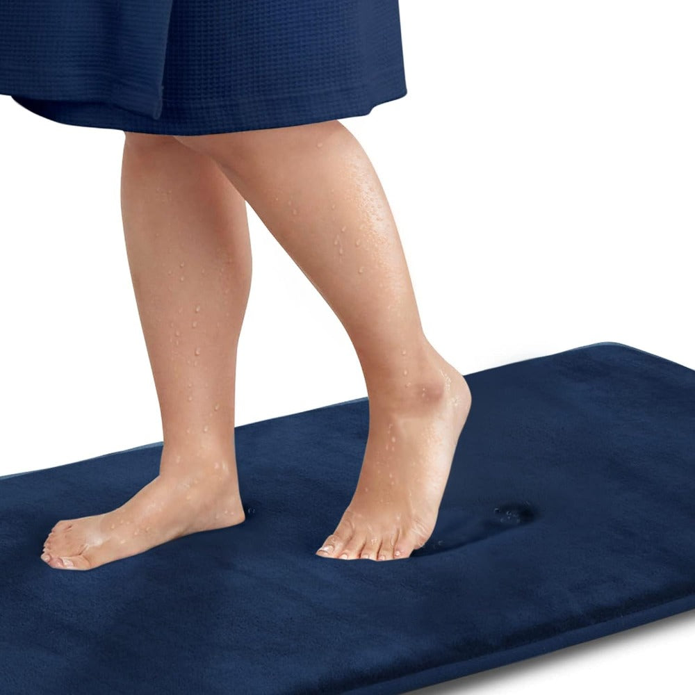 Velora – Tapis de Bain en Mousse à Mémoire de Forme, Antidérapant et Luxueux