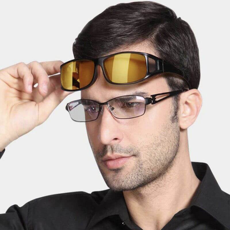Yellow Lens Anti-Glare Night Driving Glasses for Men and Women