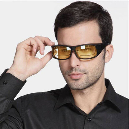 Yellow Lens Anti-Glare Night Driving Glasses for Men and Women