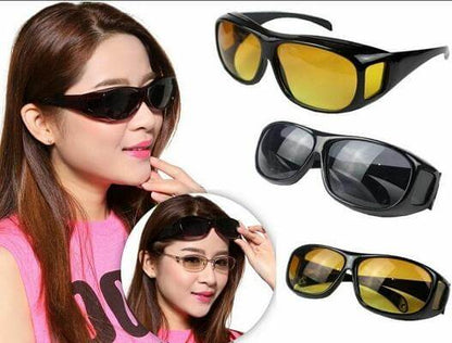 Yellow Lens Anti-Glare Night Driving Glasses for Men and Women