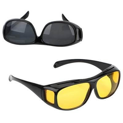 Yellow Lens Anti-Glare Night Driving Glasses for Men and Women