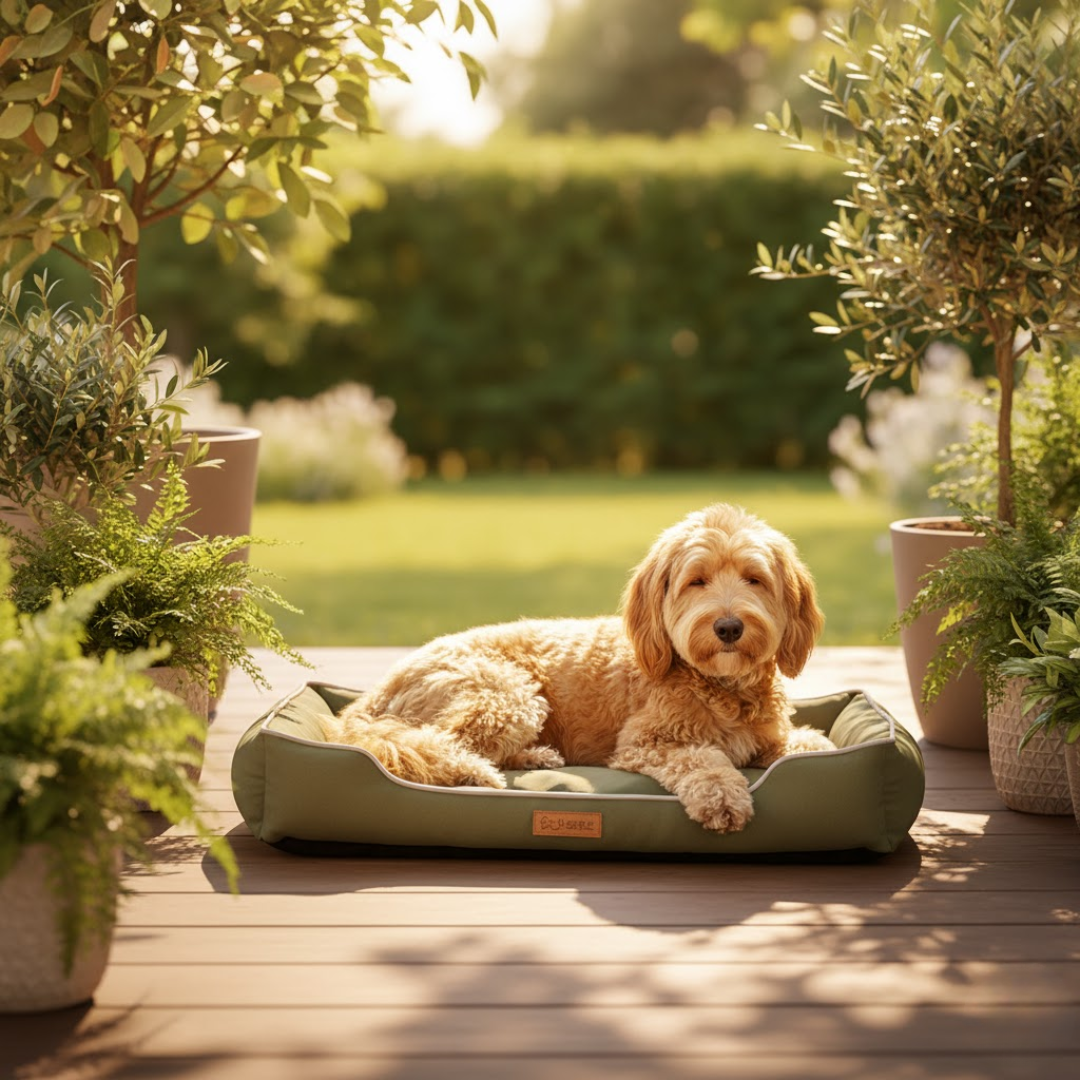 Coussin de Couchage pour Chien Confort à Rebords Surélevés Housse Lavable Antidérapant pour Salon et Chambre