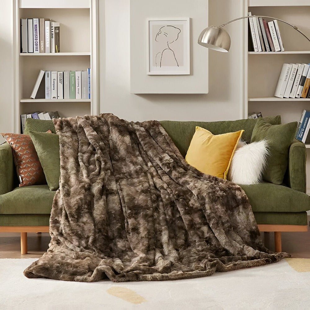 Lunara – Plaid en Polaire Double Face Ultra-Doux pour Chambre et Salon