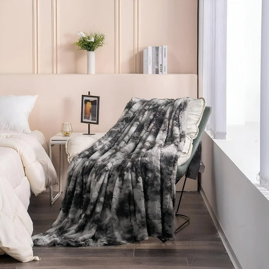 Lunara – Plaid en Polaire Double Face Ultra-Doux pour Chambre et Salon
