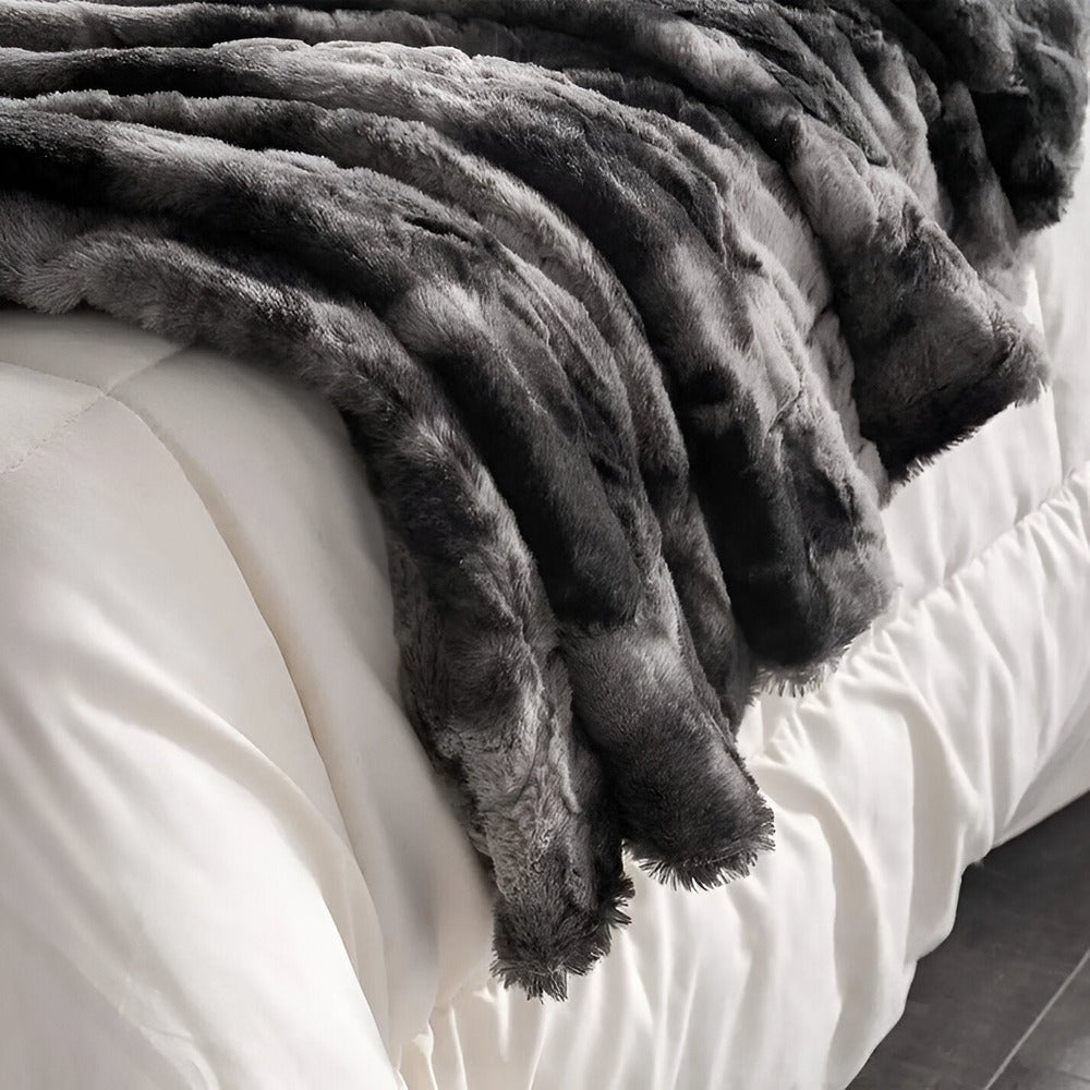 Lunara – Plaid en Polaire Double Face Ultra-Doux pour Chambre et Salon