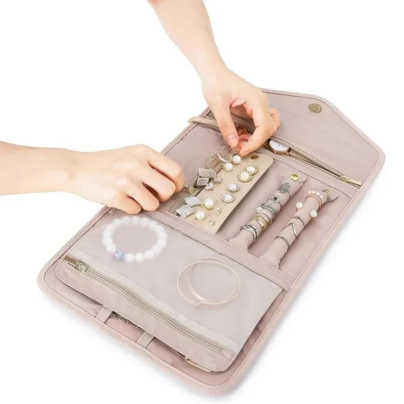 ÉléganceNomade – Pochette à Bijoux Portable et Organisée