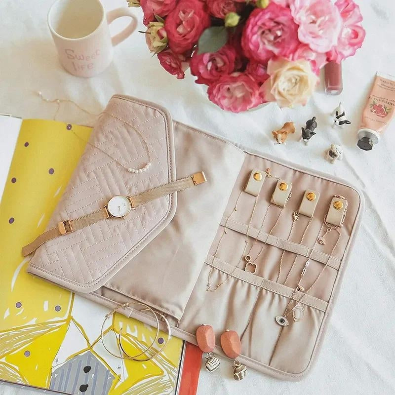 ÉléganceNomade – Pochette à Bijoux Portable et Organisée