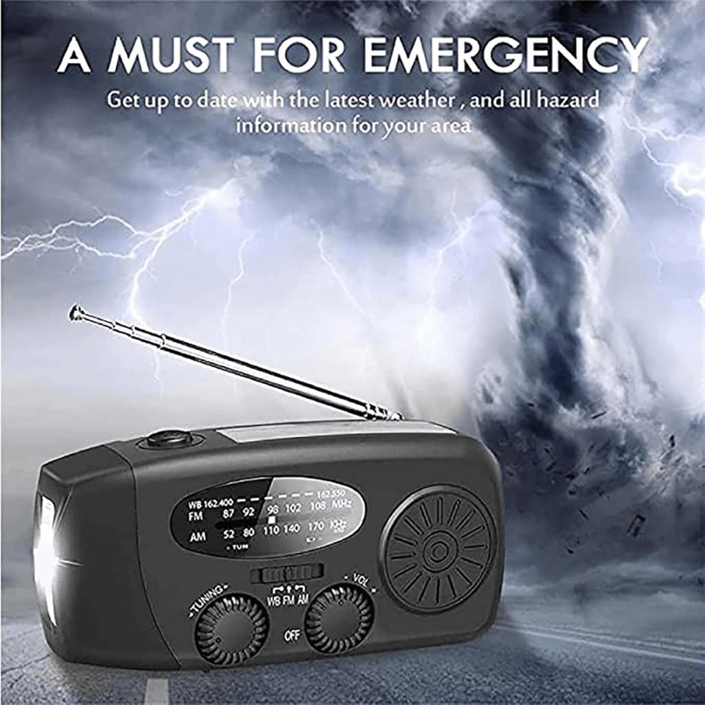 Lunara – Radio d’Urgence Portable Multifonctionnelle et Compacte
