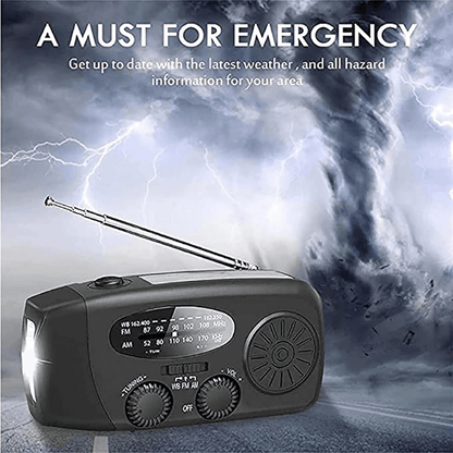 Lunara – Radio d’Urgence Portable Multifonctionnelle et Compacte