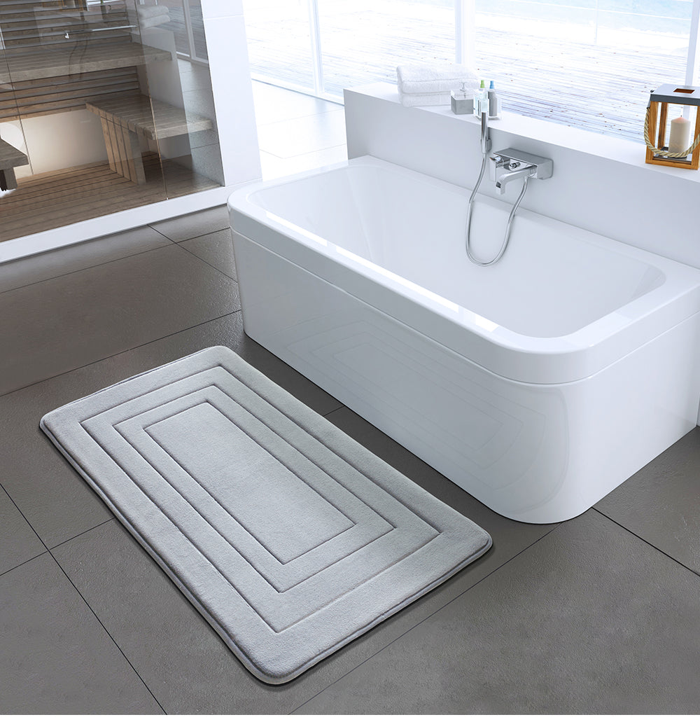 Terrana – Tapis de Bain Rectangulaire Antidérapant et Ultra Doux