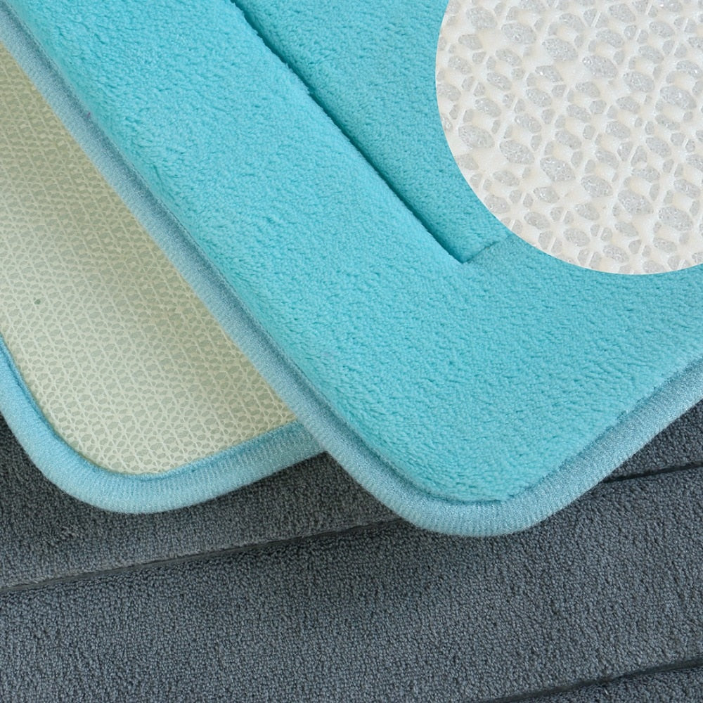 Terrana – Tapis de Bain Rectangulaire Antidérapant et Ultra Doux