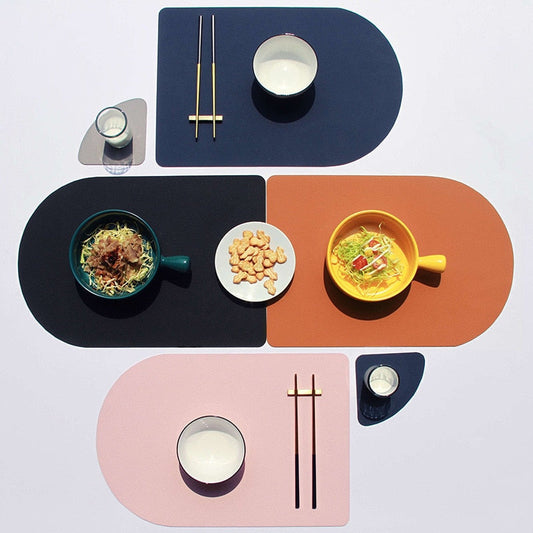 Lumera – Sets de Table et Sous-Verres Bicolores Élégants