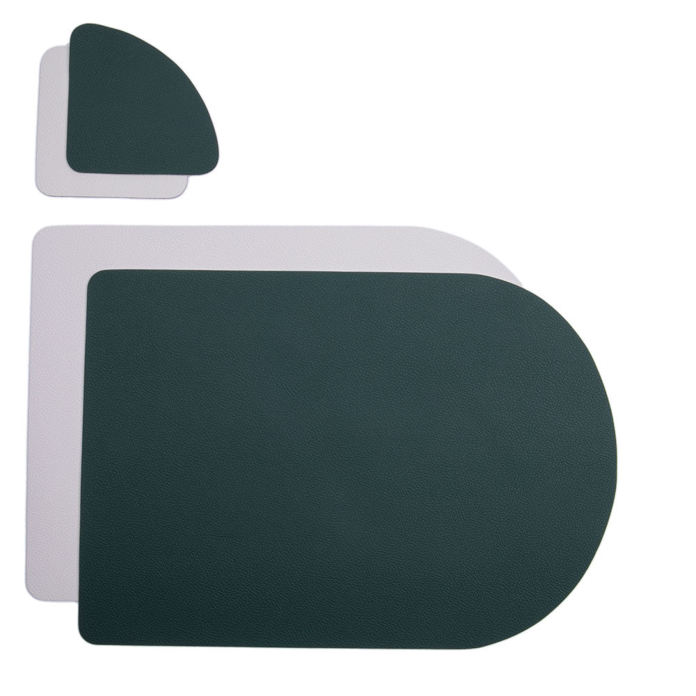 Lumera – Sets de Table et Sous-Verres Bicolores Élégants