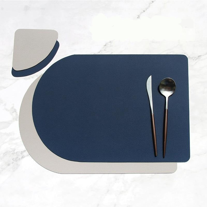 Lumera – Sets de Table et Sous-Verres Bicolores Élégants