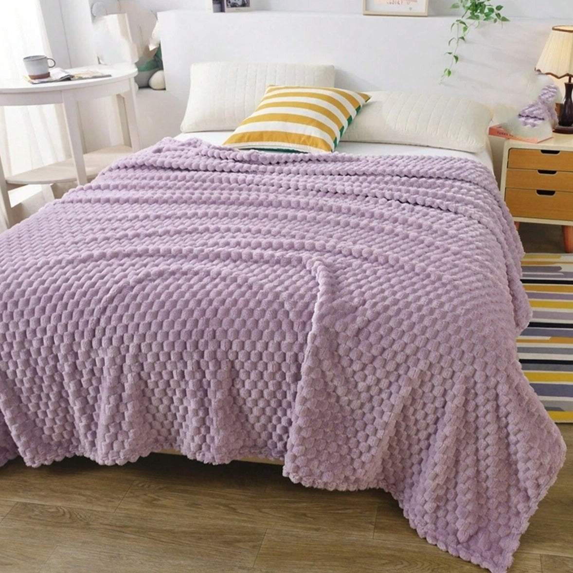 Velora – Plaid Douillet en Peluche Ultra-Soft et Luxueux