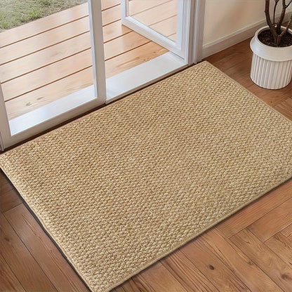 Machine Washable Absorbent Non-Slip Polypropylene Entrance Mat for Hallway and Foyer
