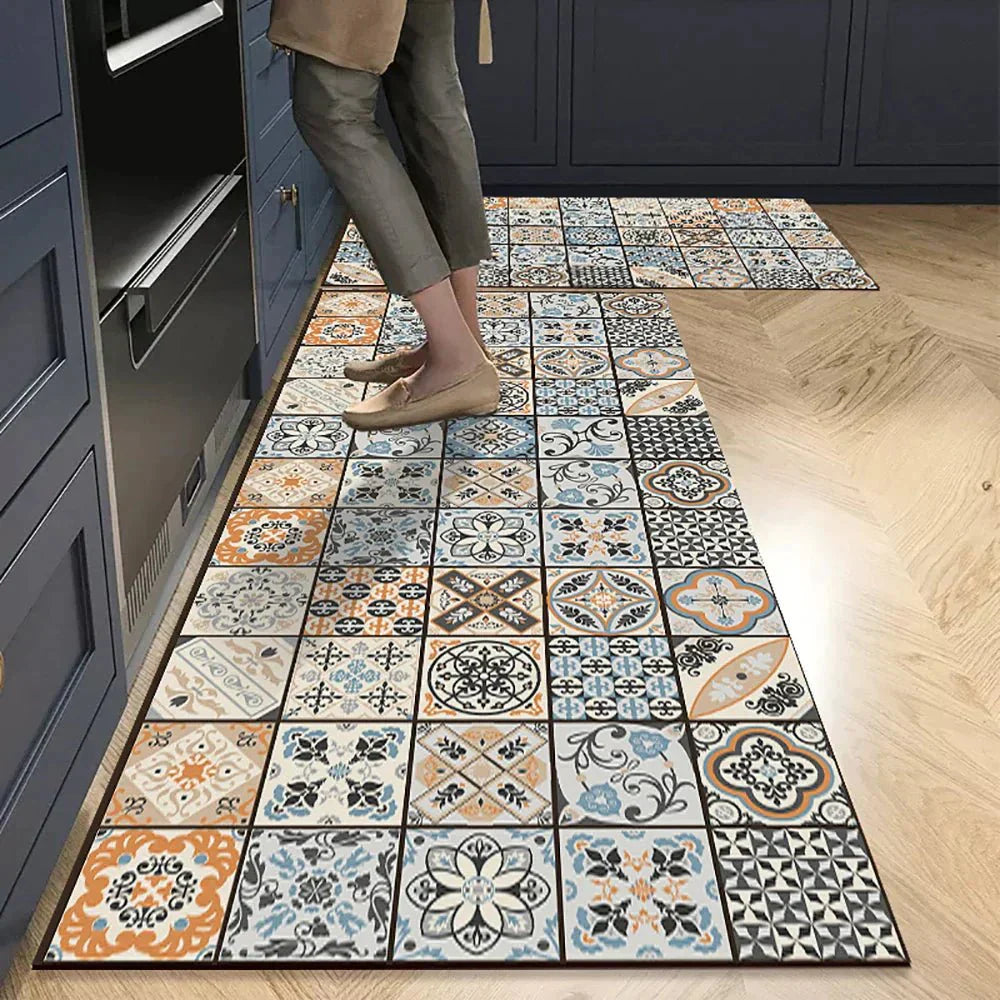 Terra – Tapis de Cuisine Antidérapant en Textile Texturé et Confortable