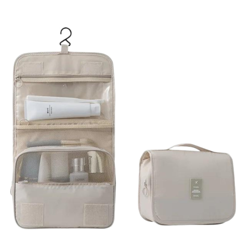 VoyageMate – Trousse de Toilette Pliable et Suspendable