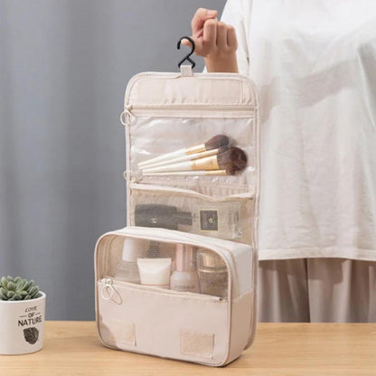 VoyageMate – Trousse de Toilette Pliable et Suspendable