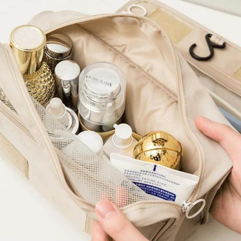 VoyageMate – Trousse de Toilette Pliable et Suspendable