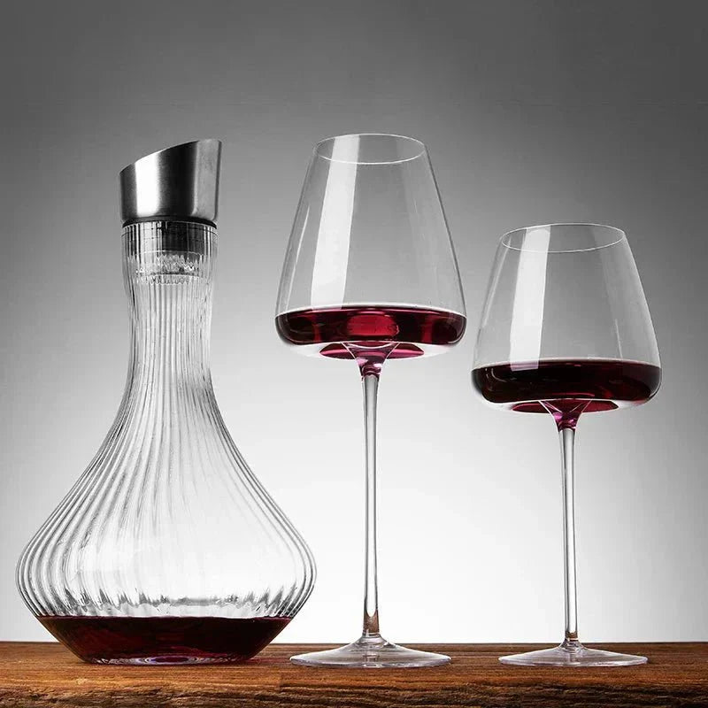 Velora – Verres à Vin et Champagne en Cristal Soufflé Main Élégants et Raffinés