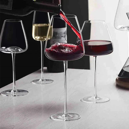Velora – Verres à Vin et Champagne en Cristal Soufflé Main Élégants et Raffinés