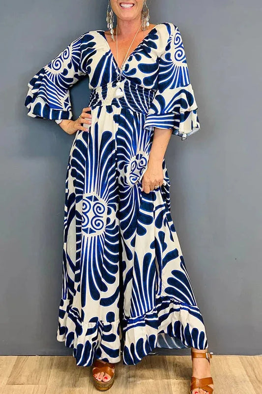 Combinaison Femme Élégante - Coupe Flottante à Jambes Larges - Aurelles
