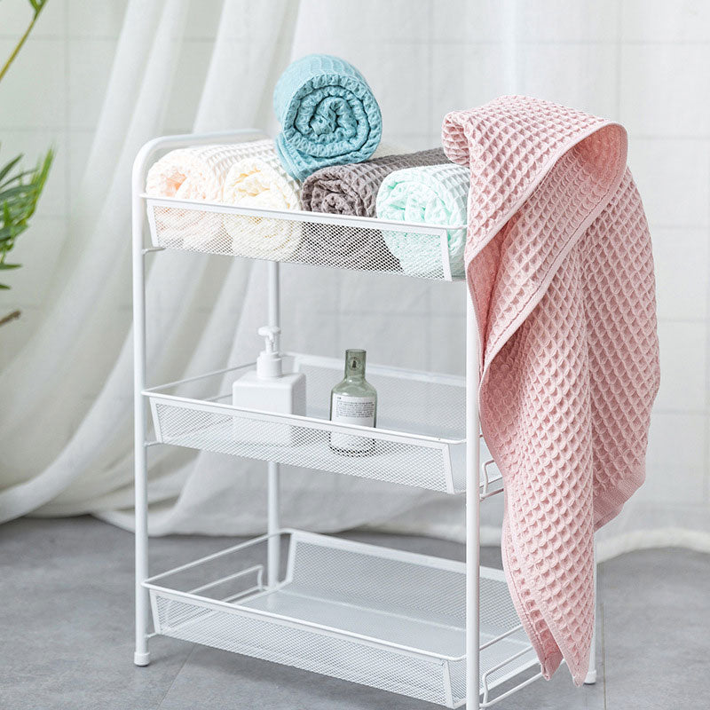Serviette de Bain en Coton Gaufré à Séchage Rapide de Style Spa Japonais