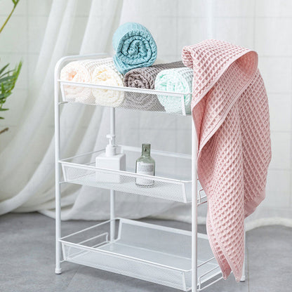 Serviette de Bain en Coton Gaufré à Séchage Rapide de Style Spa Japonais