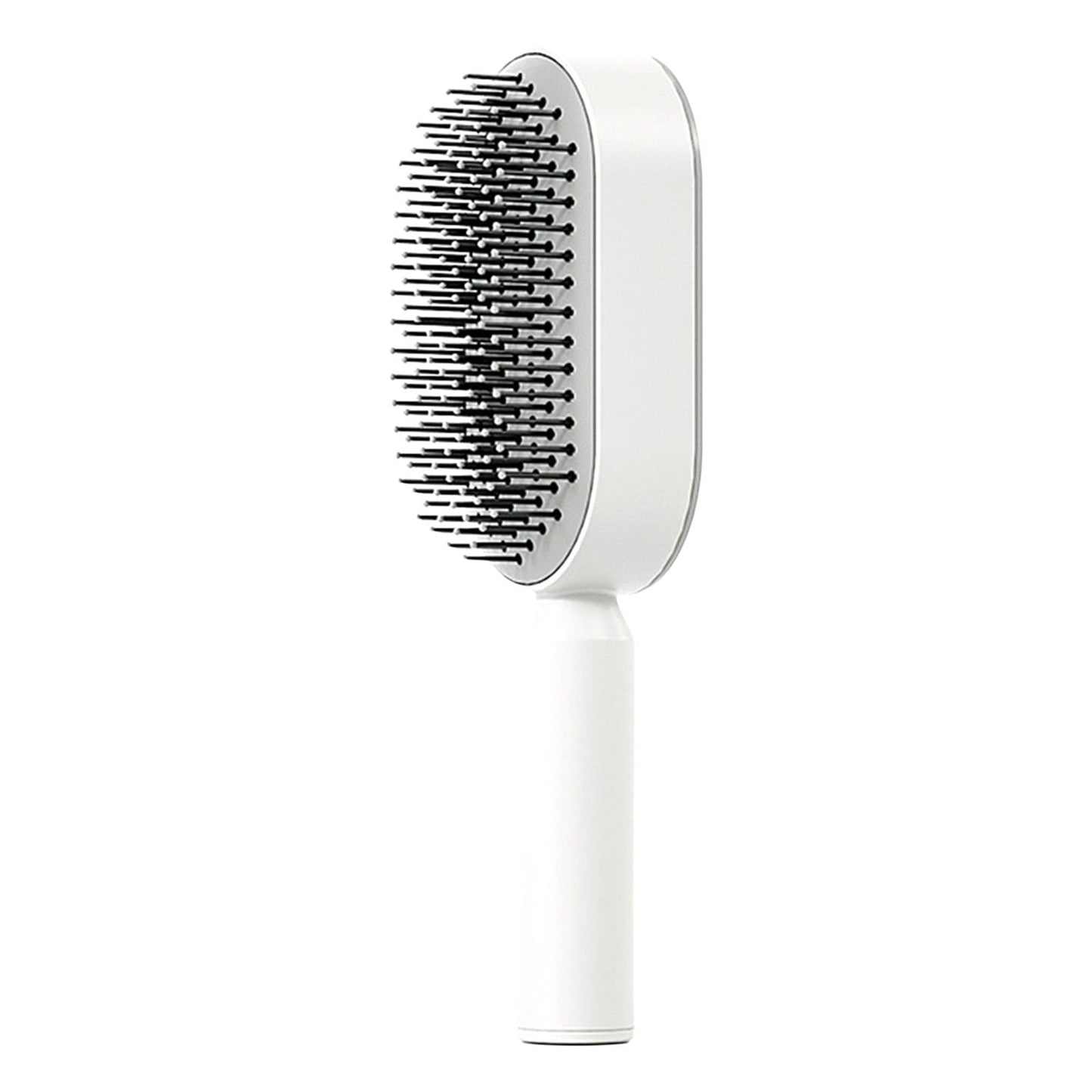 Brosse à Cheveux Auto-Nettoyante avec Coussin d'Air et Picots Flexibles pour Massage du Cuir Chevelu