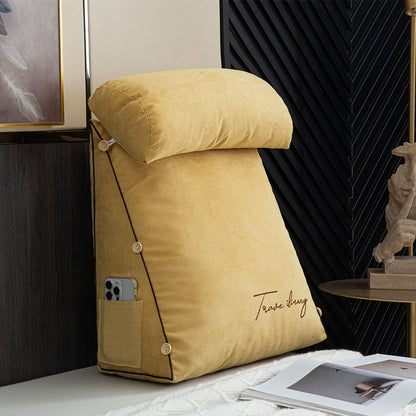 Lunara – Coussin de Lecture avec Dossier Ergonomique et Franges de Luxe