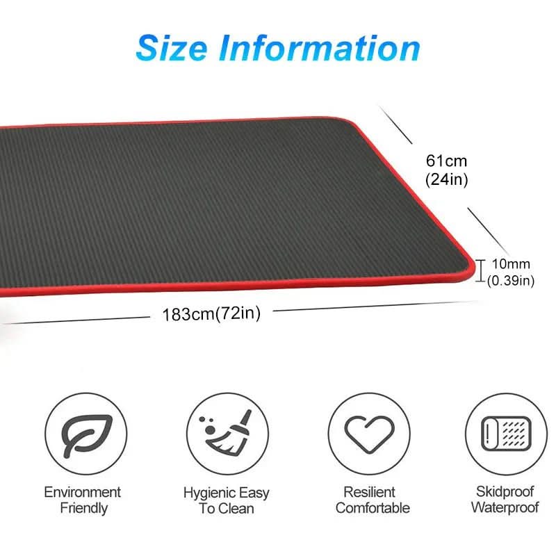 Sereniva – Tapis De Yoga Épais Antidérapant Pour Confort Et Stabilité